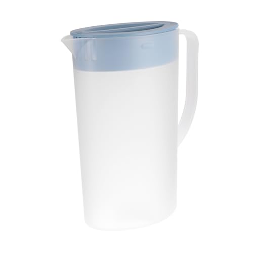 ROMISBABA Große Wasserkaraffe Bpa Kaltwasserkrug mit Ergonomischem Griff für Saft und Getränke Leicht zu Reinigen für Familie Restaurant ROMISBABA Große Wasserkaraffe Bpa Kaltwasserkrug mit Ergonomischem Griff für Saft und Getränke Leicht zu Reinigen für Familie Restaurant von ROMISBABA
