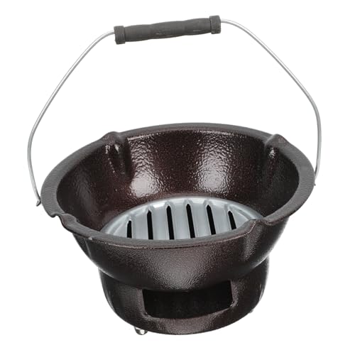 ROMISBABA Gusseisen Holzkohleofen Bbq Grillofen Langlebig Robust für Tee und Grillzubereitung für Outdoor Camping und Picknick ROMISBABA Gusseisen Holzkohleofen Bbq Grillofen Langlebig Robust für Tee und Grillzubereitung für Outdoor Camping und Picknick von ROMISBABA