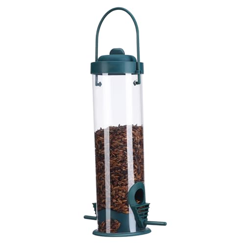 ROMISBABA Hängende Futterstation für Wildvögel Transparente Röhren Futterstation mit Großer Kapazität Nachfüllbar als Gartendekoration für Außenbereiche ROMISBABA Hängende Futterstation für Wildvögel Transparente Röhren Futterstation mit Großer Kapazität Nachfüllbar als Gartendekoration für Außenbereiche von ROMISBABA