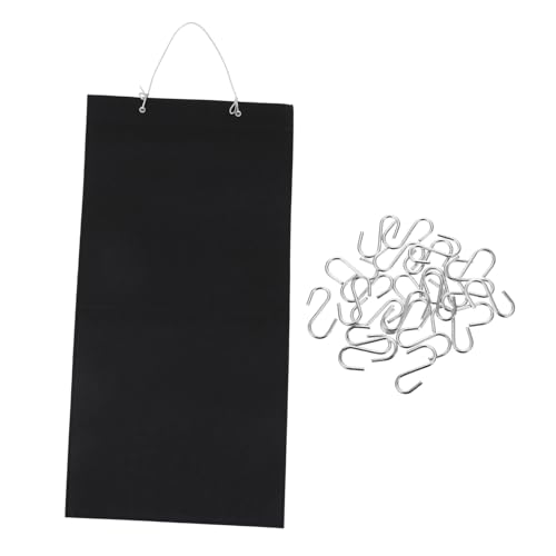 ROMISBABA Hängende Schmuck Aufbewahrungstasche aus Robustem Filz mit Haken Wandmontierbarer Organizer für Ohrringe Ketten Haar Accessoires Praktische Tür und Wandtasche zur Wohnraumordnung von ROMISBABA