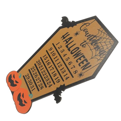 ROMISBABA Halloween Adventskalender Stabile Dicke Kürbis-geist Dekoration Countdown Kalender für Wand Tisch mit Gruseliger Gothic Optik und Vielseitigem Halloween Party Schmuck von ROMISBABA
