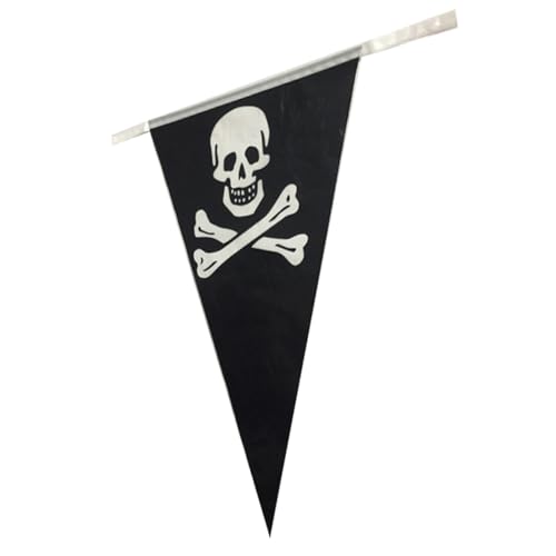 ROMISBABA Halloween Banner mit Piratenschädeln Langlebiges Pe Material Wetterfest und Wiederverwendbar für Halloween Partydekoration Geeignet für Innen und Außenbereich Teiliges ROMISBABA Halloween Banner mit Piratenschädeln Langlebiges Pe Material Wetterfest und Wiederverwendbar für Halloween Partydekoration Geeignet für Innen und Außenbereich Teiliges von ROMISBABA