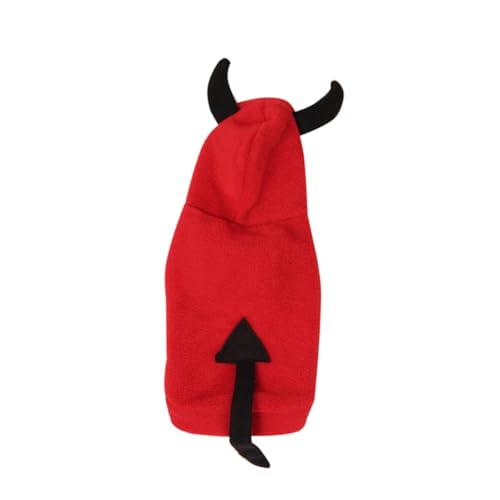 ROMISBABA Halloween Haustierkostüm Dämonen Design Stereoskopisch Langlebiges Pet Clothes für Kleine Hunde und Welpen Einfach Anzuziehen für Halloween Party und Cosplay von ROMISBABA