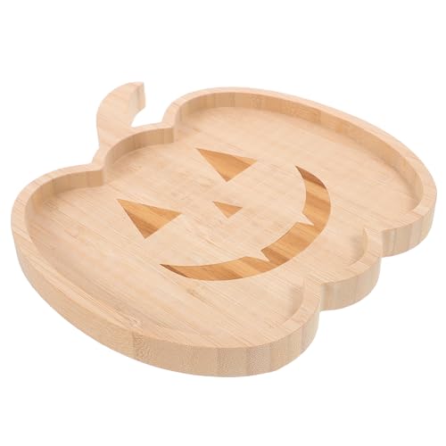 ROMISBABA Halloween Kürbis Holz Servierplatte Wiederverwendbar Dekoratives Snack Tablett Vielseitig Für Party Käse Obst Süßigkeiten ROMISBABA Halloween Kürbis Holz Servierplatte Wiederverwendbar Dekoratives Snack Tablett Vielseitig Für Party Käse Obst Süßigkeiten von ROMISBABA