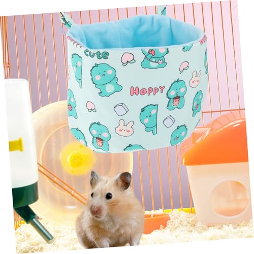 ROMISBABA Hamster Hängematte Warmes Plüschbett Kleintier Schlafnest aus Canvas Doppel Lagen Atmungsaktiv Haustier Versteck für Käfig Frettchen und Kleine Nager von ROMISBABA