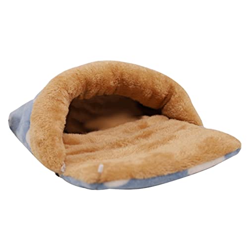 ROMISBABA Hamster Schlafsack Beheiztes Bett für Kleintiere Kuschelhöhle für Meerschweinchen Ratten und Frettchen Bietet Wärme und Privatsphäre für Käfig Blau ROMISBABA Hamster Schlafsack Beheiztes Bett für Kleintiere Kuschelhöhle für Meerschweinchen Ratten und Frettchen Bietet Wärme und Privatsphäre für Käfig Blau von ROMISBABA