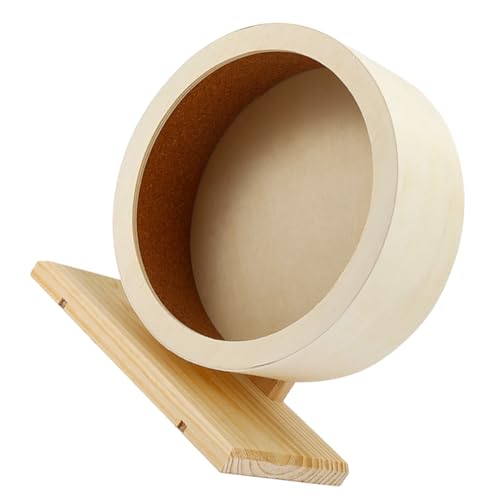 ROMISBABA Hamsterrad Holz mit Korkmatte Leises Laufrad für Kleine Haustiere Wie Hamster Mäuse Meerschweinchen Mittlere Geräuscharm und Robust für Mehr Bewegungsspielspaß ROMISBABA Hamsterrad Holz mit Korkmatte Leises Laufrad für Kleine Haustiere Wie Hamster Mäuse Meerschweinchen Mittlere Geräuscharm und Robust für Mehr Bewegungsspielspaß von ROMISBABA