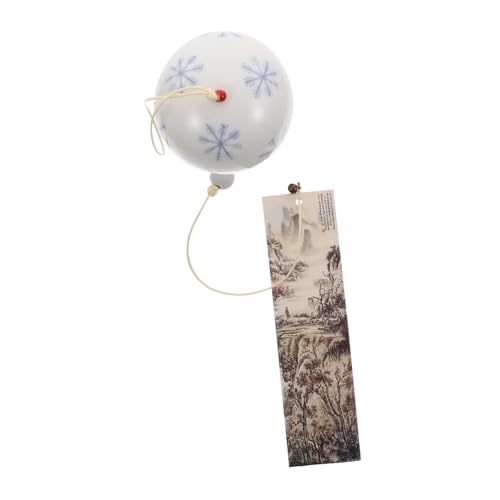 ROMISBABA Handgefertigtes Keramik Windspiel mit Schneeflocken Motiv Vintage Garten hänger Langlebiges Outdoor dekor Geeignet für Terrasse Fenster Balkon und Innenräume ROMISBABA Handgefertigtes Keramik Windspiel mit Schneeflocken Motiv Vintage Garten hänger Langlebiges Outdoor dekor Geeignet für Terrasse Fenster Balkon und Innenräume von ROMISBABA