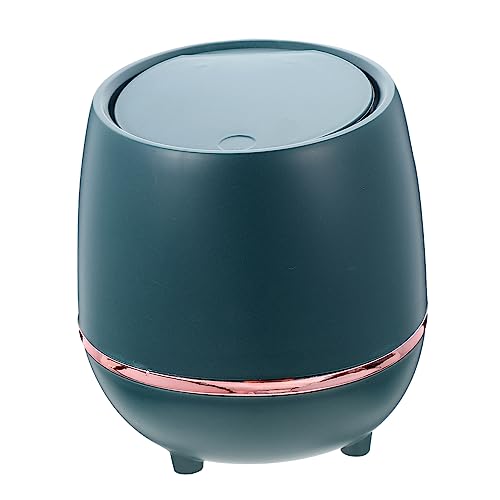 ROMISBABA Haushaltsmüllbehälter mit Klappdeckel Kompakter Mülleimer für Büro und Zuhause Leicht zu Reinigen Platzsparend Wiederverwendbar Robustes Design von ROMISBABA