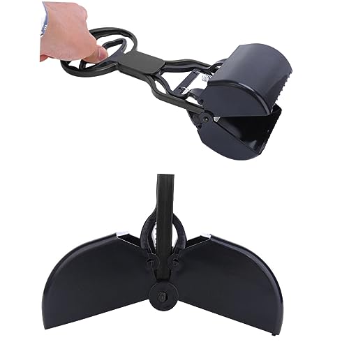 ROMISBABA Portable Pet Poop Picker Kompakter Kotsammler Für Hunde Und Katzen Leichtgewicht Waschbar Für Drinnen Und Draußen Schwarz von ROMISBABA