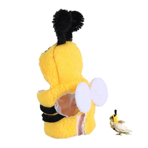 ROMISBABA Haustier-Vogel-Kleidung Kostüm Haustierkleidung Papageienkleidung Flügel Party-papagei-Kleidung Papagei Kleidung Party-Cosplay-Requisite Vogelkleidungsverzierung Yellow Tuch von ROMISBABA