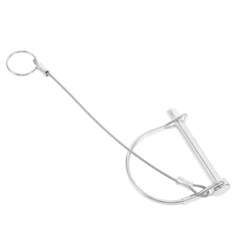 ROMISBABA Heavy Duty Trailer Hitch Pin Lock mit Verzinktem Stahlseil Vielseitiger Sicherheitssplint für Anhängerkupplungen Verschiedene Rostfrei für Kupplungs und Anhängersicherungen von ROMISBABA