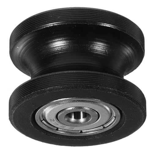 ROMISBABA Heavy Duty U Lager Kunststoff Pulley Laufrolle für Schiebetor Garage Tür Langlebig Verschleißfest Reibungsarm Flexibel und Robust für Reibungslosen Betrieb von ROMISBABA