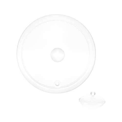 ROMISBABA Hitzebeständiger Glasdeckel für Glas topf Transparenter Kochtopfdeckel mit Anti überlauf funktion Passend für Doppelgriff schmortopf und Instant nudel töpfe von ROMISBABA