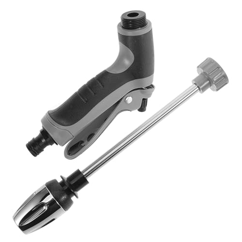 ROMISBABA Hochdruck Wasserpistole aus Langlebiger Legierung und Kunststoff Verstellbarer Wasserdruck Tragbar für Auto und Gartenreinigung Vielseitig Einsetzbar für Schwer Zugängliche von ROMISBABA