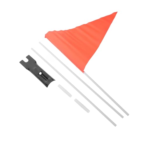 ROMISBABA Hochsichtbarer Wasserdichter Fahrradwimpel für Verstellbare Sicherheitsflagge mit Fiberglasstab Robustes Polyester Einfach zu Montieren Geeignet für Kinderfahrräder und Dreiräder von ROMISBABA