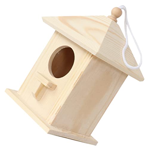 ROMISBABA Hölzernes Vogelhaus für Garten aus Premium Holz für Papageien Sittiche und Andere und Ausruhen Witterungsbeständig Reinigen ROMISBABA Hölzernes Vogelhaus für Garten aus Premium Holz für Papageien Sittiche und Andere und Ausruhen Witterungsbeständig Reinigen von ROMISBABA