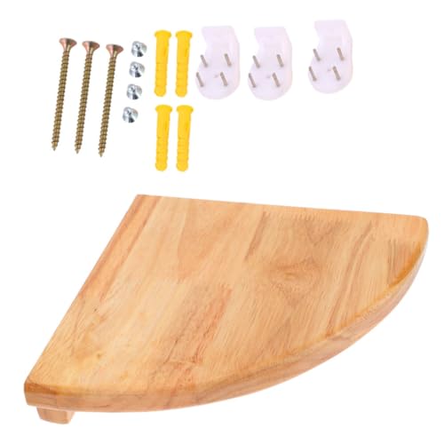 ROMISBABA Holz Eckregal Wandmontiert Fan förmiges Floating Shelf aus Gummibaum Massivholz für Wohnzimmer Schlafzimmer Bad und Küche Stilvolles Multifunktionales Dekorations ROMISBABA Holz Eckregal Wandmontiert Fan förmiges Floating Shelf aus Gummibaum Massivholz für Wohnzimmer Schlafzimmer Bad und Küche Stilvolles Multifunktionales Dekorations von ROMISBABA