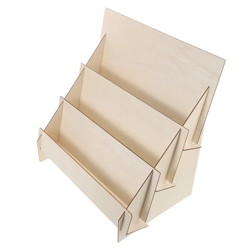 ROMISBABA Holz Kartenständer Stufig Organizer Rack für Grußkarten Broschüren Telefone Stabiler Desktop Aufbewahrungsständer für Einzelhandel und Büro DIY Montage Natürlicher Holzlook ROMISBABA Holz Kartenständer Stufig Organizer Rack für Grußkarten Broschüren Telefone Stabiler Desktop Aufbewahrungsständer für Einzelhandel und Büro DIY Montage Natürlicher Holzlook von ROMISBABA