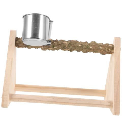 ROMISBABA Holz Papagei Sitzstand Robuster Vogelständer für Wellensittiche und Kleine Haustiere Kreatives Trainingsspielzeug mit Rutschfester Oberfläche für Vogelkäfige und ROMISBABA Holz Papagei Sitzstand Robuster Vogelständer für Wellensittiche und Kleine Haustiere Kreatives Trainingsspielzeug mit Rutschfester Oberfläche für Vogelkäfige und von ROMISBABA