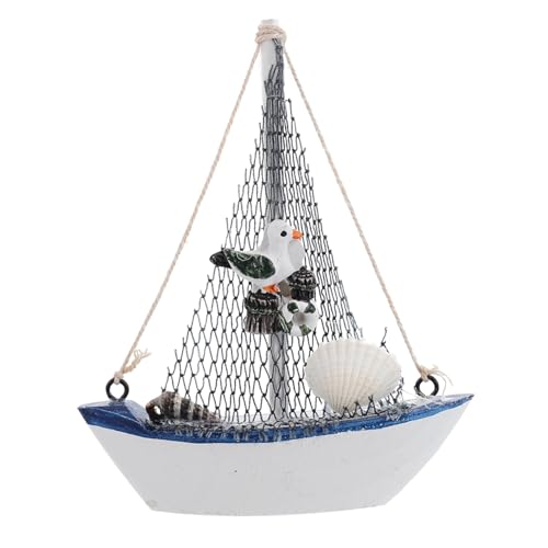 ROMISBABA Holz Segelboot Modell Mediterranes Holzboot Dekoratives Handgefertigtes Schiff Ornament Geschenkidee für Wohnzimmer Büro Tischdeko ROMISBABA Holz Segelboot Modell Mediterranes Holzboot Dekoratives Handgefertigtes Schiff Ornament Geschenkidee für Wohnzimmer Büro Tischdeko von ROMISBABA