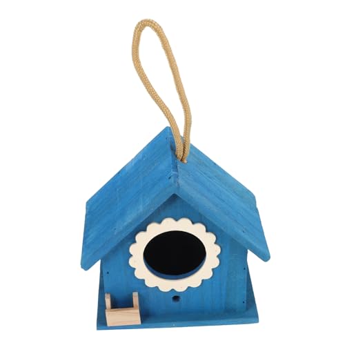 ROMISBABA Holz Vogelhaus Dekoratives Nistkästchen für Draußen Kreatives Vogelhaus mit Stabiler Hanfseilaufhängung als Gartendeko und für Freunde und Familie ROMISBABA Holz Vogelhaus Dekoratives Nistkästchen für Draußen Kreatives Vogelhaus mit Stabiler Hanfseilaufhängung als Gartendeko und für Freunde und Familie von ROMISBABA
