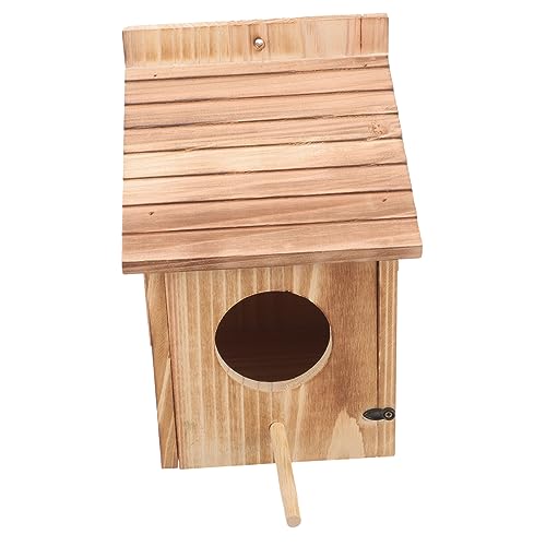 ROMISBABA Holz Vogelhaus für Garten Hängender Nistkasten für Haustiervögel Kreatives Design aus Holz Füttern und Maße Robust und Langlebig ROMISBABA Holz Vogelhaus für Garten Hängender Nistkasten für Haustiervögel Kreatives Design aus Holz Füttern und Maße Robust und Langlebig von ROMISBABA