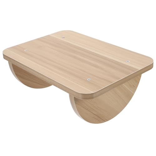 ROMISBABA Holzfußhocker Unter Schreibtisch Ergonomische Fußstütze für Büro und Zuhause Stabile Konstruktion Belastbar Flexibles Design zur Druckentlastung Mittlere Zufällige Zufällige Farbe von ROMISBABA