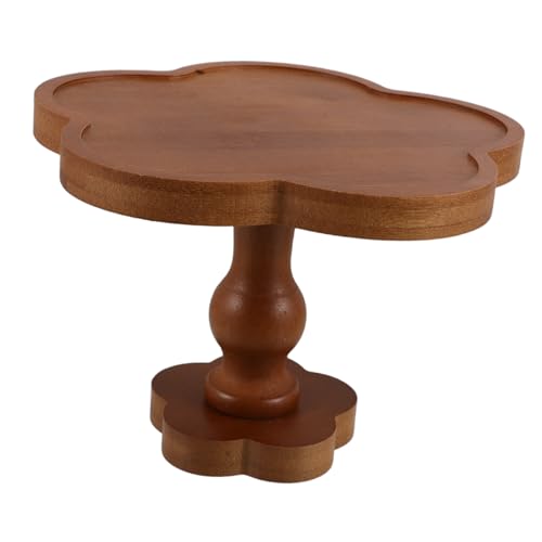ROMISBABA Holztablett mit Blumenform Eleganter Holz-Organizer für Schmuck und Aromatherapiekerzen Multifunktionales Holztablett als Dekoratives Ablagefach für Schlüssel und Kleine von ROMISBABA