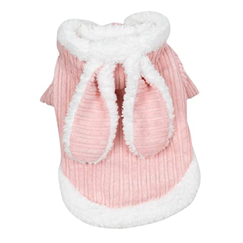 ROMISBABA Hundekleidung Welpen Winddicht Warm Hoodie Gefütterte Haustierkleidung mit Süßem Hasen Design Stylischer Cosplay Anzug für Kleine und Mittlere Hunde für Herbst und Winterfestivals ROMISBABA Hundekleidung Welpen Winddicht Warm Hoodie Gefütterte Haustierkleidung mit Süßem Hasen Design Stylischer Cosplay Anzug für Kleine und Mittlere Hunde für Herbst und Winterfestivals von ROMISBABA