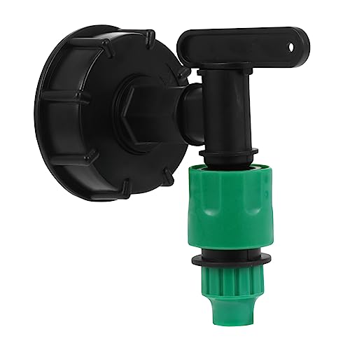 ROMISBABA IBC Tankadapter Schlauchanschluss mit Schalter Praktischer Garten Schlauchadapter für Einfache Befüllung von Gießkanne und Regenwassertank Kompatibel mit IBC Containern von ROMISBABA