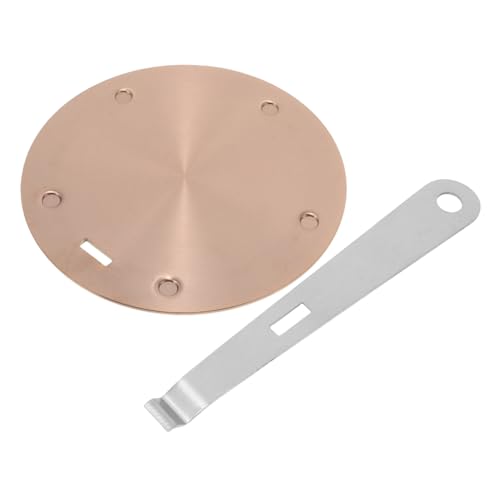 ROMISBABA Induktions Adapterplatte aus Edelstahl Wärmeverteiler Hitze Diffusor für Gasherd Gleichmäßige Wärmeverteilung Roségold Geeignet für Espresso Maschinen und Kleine Kochgeschirre von ROMISBABA