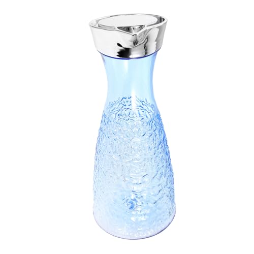 ROMISBABA Kalter Wasserkrug mit Diamantstruktur Hitzebeständiger Getränkekrug für Saft Eistee und Heiße Getränke Tropfsicherer Ausgießer Moderner Getränkespender für Küche Bar und Party ROMISBABA Kalter Wasserkrug mit Diamantstruktur Hitzebeständiger Getränkekrug für Saft Eistee und Heiße Getränke Tropfsicherer Ausgießer Moderner Getränkespender für Küche Bar und Party von ROMISBABA