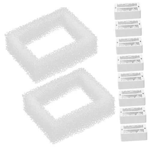 ROMISBABA Katzenbrunnen Ersatzfilter aus Baumwolle Effektive Wasserfiltration Geruchsbindend für Gesunde Hydration von Haustieren Kompatibel mit Verschiedenen Trinkbrunnen von ROMISBABA