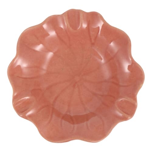ROMISBABA Keramik Ätherische Öl Schale Rotes Porzellan Duftöl Halter Aromatherapie Tablett Spa Home Badezimmer Aromadiffusor Schale Langlebig Leicht zu Reinigen von ROMISBABA