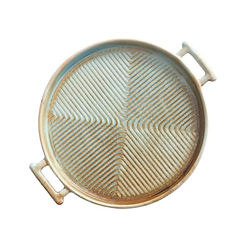 ROMISBABA Keramik Auflaufform mit Doppelgriffen Retro Design Hitzebeständig Mikrowellengeeignet Rutschfest Rechteckige Backform für Steak und Westliche Küche ROMISBABA Keramik Auflaufform mit Doppelgriffen Retro Design Hitzebeständig Mikrowellengeeignet Rutschfest Rechteckige Backform für Steak und Westliche Küche von ROMISBABA