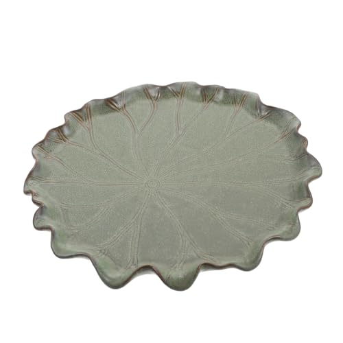 ROMISBABA Keramik Blumentopf Untersetzer Lotusblatt Form Langlebige Leichte Pflanzenschale Schmutz und Wasserabweisend Praktische Blumentopf Basis für Sauberen Balkon und Gartenbereich ROMISBABA Keramik Blumentopf Untersetzer Lotusblatt Form Langlebige Leichte Pflanzenschale Schmutz und Wasserabweisend Praktische Blumentopf Basis für Sauberen Balkon und Gartenbereich von ROMISBABA