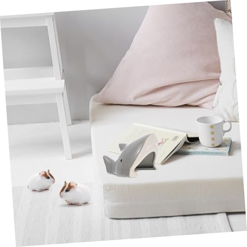 ROMISBABA Keramik Hamsterhaus Cartoon Design Kühles Langlebiges Haustiernest aus Hochwertiger Keramik Geruchsneutral als Hamsterzubehör und Wohnplatz für Zwerghamster Ganzjährig Geeignet von ROMISBABA