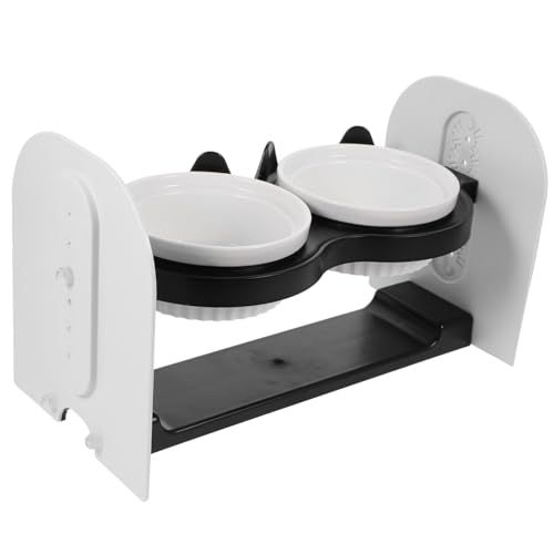 ROMISBABA Keramik Katzennapf mit Verstellbarem Schrägem Doppelnapf und Robustem Rutschfestem Halter für Katzen und Kleine Hunde Spülmaschinenfest und Hygienisch als Wiederverwendbarer Trink ROMISBABA Keramik Katzennapf mit Verstellbarem Schrägem Doppelnapf und Robustem Rutschfestem Halter für Katzen und Kleine Hunde Spülmaschinenfest und Hygienisch als Wiederverwendbarer Trink von ROMISBABA