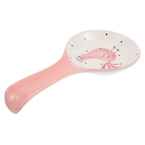 ROMISBABA Keramik Löffelhalter Küchenutensilien Halterung Löffelablage Rosa Spülmaschinenfest Hygienisch Stabiles Material für Suppenlöffel und Spatel Geeignet ROMISBABA Keramik Löffelhalter Küchenutensilien Halterung Löffelablage Rosa Spülmaschinenfest Hygienisch Stabiles Material für Suppenlöffel und Spatel Geeignet von ROMISBABA