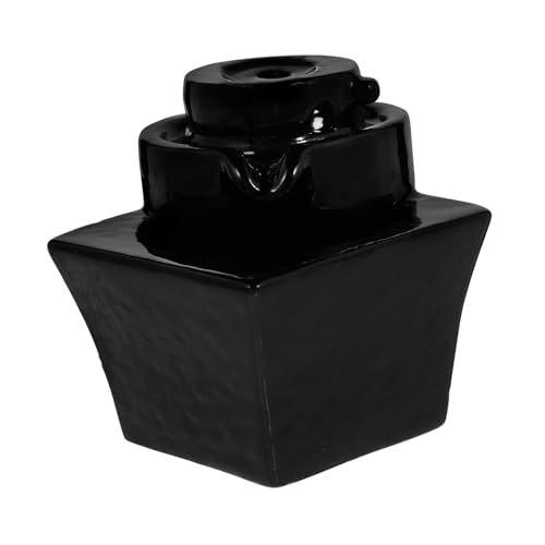 ROMISBABA Keramik Rückfluss Räuchergefäß Retro Stil Zen Ornament für Büro und Zuhause Handgefertigter Backflow Censer mit Einzigartigem Design Dekorativ und Entspannend von ROMISBABA
