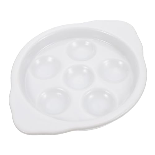 ROMISBABA Keramik Schneckenpfännchen Fach Escargot Backform Ofenfest Glatte Oberfläche Leicht Kompakt Für Meeresfrüchte Dessert Servieren von ROMISBABA