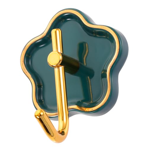 ROMISBABA Keramik Wandhaken Selbstklebend Rostfreier Edelstahl Schwer Belastbar Goldfarbene Kanten für Küche Bad Schlafzimmer zum Aufhängen von Jacken Handtüchern Hüten Vielseitig für von ROMISBABA