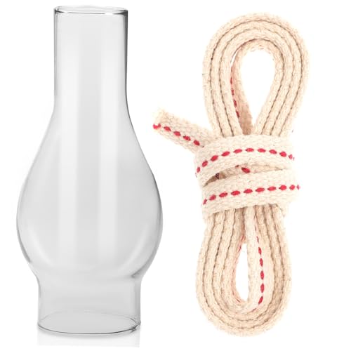 ROMISBABA Klarer Glasschirm Øcm für Petroleumlampe Vintage Öllampen Ersatzglas Hitzebeständig Dekorativ Passend für Camping Öllampe und Wandlampen Einfach zu Montieren ROMISBABA Klarer Glasschirm Øcm für Petroleumlampe Vintage Öllampen Ersatzglas Hitzebeständig Dekorativ Passend für Camping Öllampe und Wandlampen Einfach zu Montieren von ROMISBABA