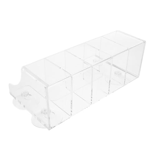 ROMISBABA Klares Fächer Saugnapf Aufbewahrungsregal aus transparentem Material Vielseitig Einsetzbar für Kühlschrank Gefrierschrank und Küchenregal Starke Haftung Glatten Flächen für Zuhause ROMISBABA Klares Fächer Saugnapf Aufbewahrungsregal aus transparentem Material Vielseitig Einsetzbar für Kühlschrank Gefrierschrank und Küchenregal Starke Haftung Glatten Flächen für Zuhause von ROMISBABA
