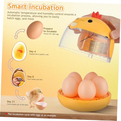 ROMISBABA Kleiner Automatischer Eierinkubator mit Konstanter Temperatur und Luftfeuchtigkeitsregelung Tragbar und Kompakt für Wachtel Hühnchen und Vogelbrut Zuhause und Labor ROMISBABA Kleiner Automatischer Eierinkubator mit Konstanter Temperatur und Luftfeuchtigkeitsregelung Tragbar und Kompakt für Wachtel Hühnchen und Vogelbrut Zuhause und Labor von ROMISBABA