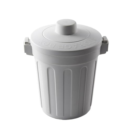 ROMISBABA Kleiner Desktop Mülleimer mit Klappdeckel aus Langlebigem PP Kunststoff Kompakt Praktischer Abfalleimer für Büro Wohnzimmer und Küche Platzsparend und Stilvoll in Hellgrau ROMISBABA Kleiner Desktop Mülleimer mit Klappdeckel aus Langlebigem PP Kunststoff Kompakt Praktischer Abfalleimer für Büro Wohnzimmer und Küche Platzsparend und Stilvoll in Hellgrau von ROMISBABA