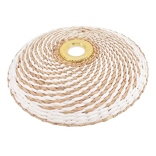 ROMISBABA Kleiner Gewebter Lampenschirm Fassung Retro Stil Hängelampe Deckenleuchte für Wohnzimmer Hotel Restaurant Vintage Leuchtenschirm aus Papier ROMISBABA Kleiner Gewebter Lampenschirm Fassung Retro Stil Hängelampe Deckenleuchte für Wohnzimmer Hotel Restaurant Vintage Leuchtenschirm aus Papier von ROMISBABA