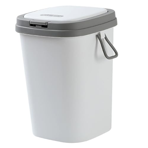 ROMISBABA Kleiner Müllbehälter mit Deckel Nordic Stil Pressfunktion Tragbarer Abfalleimer für Bad Küche Büro Platzsparend und Praktisch ROMISBABA Kleiner Müllbehälter mit Deckel Nordic Stil Pressfunktion Tragbarer Abfalleimer für Bad Küche Büro Platzsparend und Praktisch von ROMISBABA
