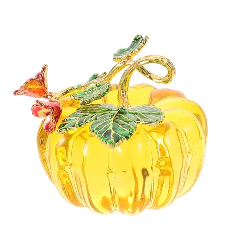 ROMISBABA Kristallglas Kürbis Deko Klein Handgefertigtes Fruchtornament Filigrane Tischdekoration für Herbst Halloween und Party und Stilvoll ROMISBABA Kristallglas Kürbis Deko Klein Handgefertigtes Fruchtornament Filigrane Tischdekoration für Herbst Halloween und Party und Stilvoll von ROMISBABA